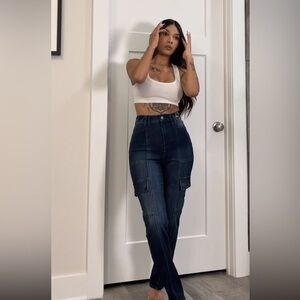 Women's Dark Blue Jeans